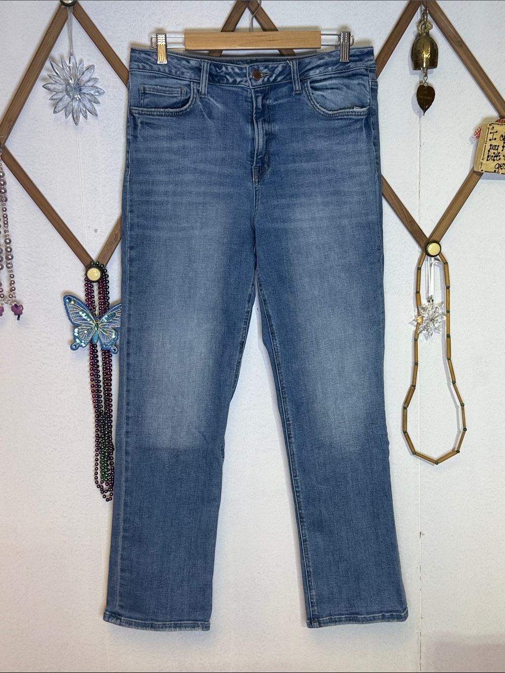 Flying Monkey Women's Medium Blue Straight Leg Jeans